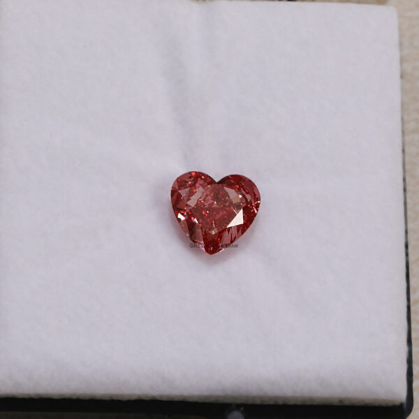 2.2 Carat Lab Grown Red Heart Shaped Diamond - Image 7