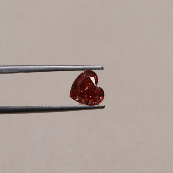 2.2 Carat Lab Grown Red Heart Shaped Diamond - Image 2