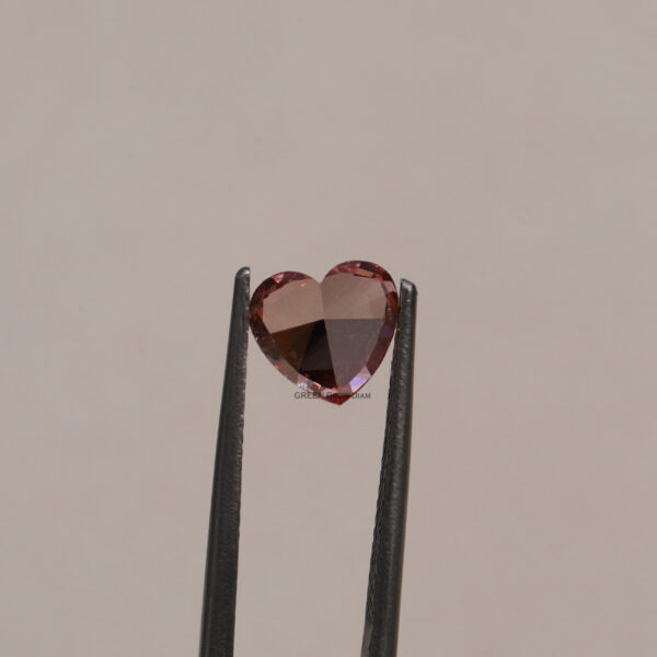 2.2 Carat Lab Grown Red Heart Shaped Diamond - Image 4