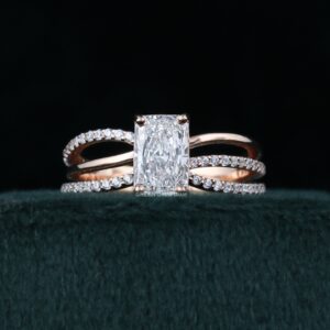 radiant diamond engagement ring