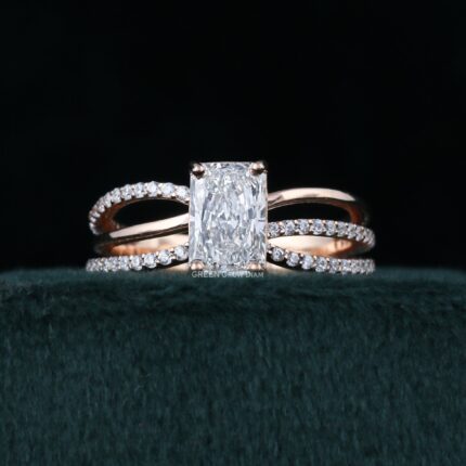 radiant cut diamond ring​