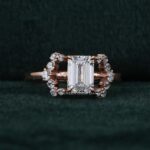 emerald cut diamond ring​