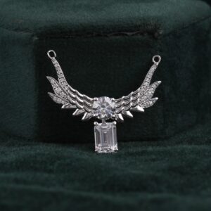 angel wings gold pendant