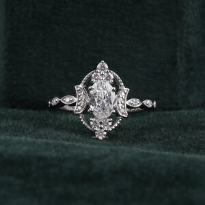 vintage diamond cluster ring