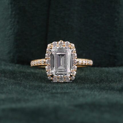 emerald cut diamond ring