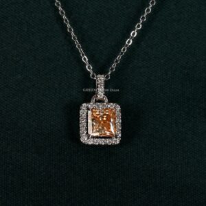 princess cut diamond pendant