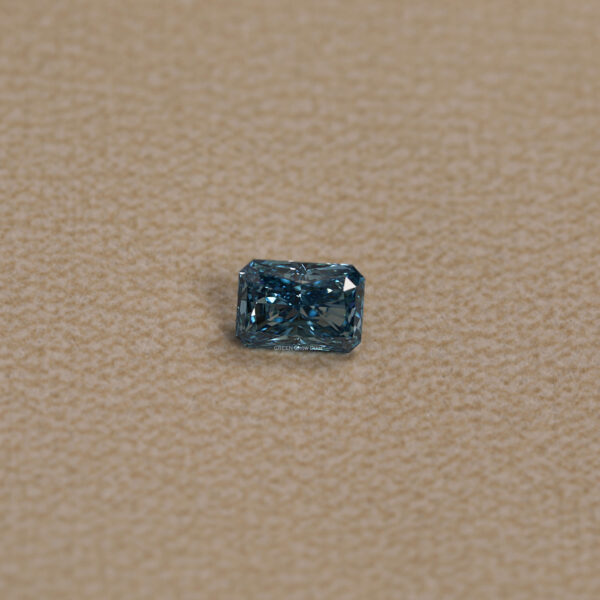 2.3 CT Radiant Shape Loose Lab Grown Diamond VVS Clarity Blue Color - Image 2