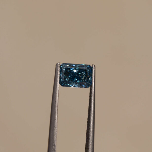 2.3 CT Radiant Shape Loose Lab Grown Diamond VVS Clarity Blue Color - Image 6