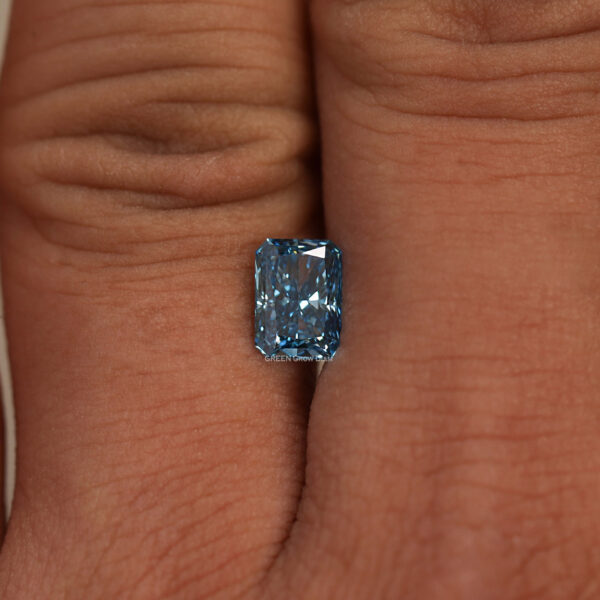 2.3 CT Radiant Shape Loose Lab Grown Diamond VVS Clarity Blue Color - Image 10