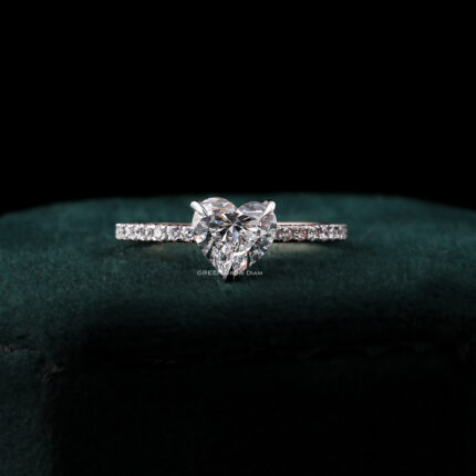 heart shaped diamond ring
