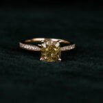 cushion cut diamond engagement rings