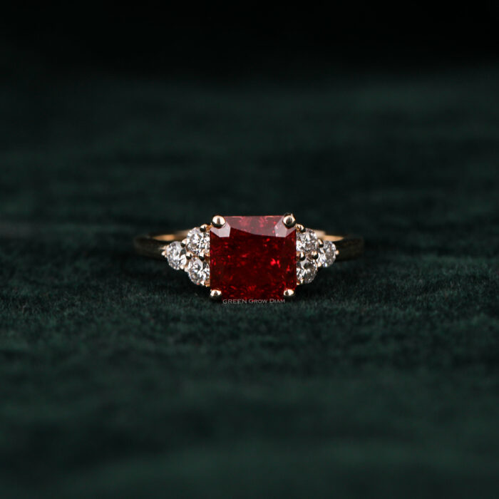 radiant cut diamond ring