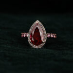 pear shape diamond ring