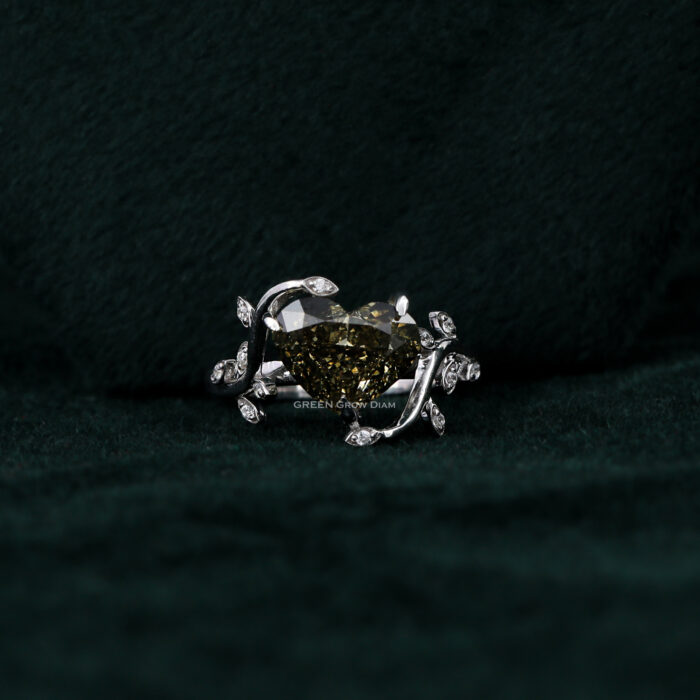 heart shaped engagement ring
