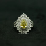 pear shaped diamond ring