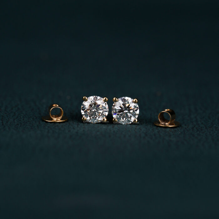lab grown diamond earrings