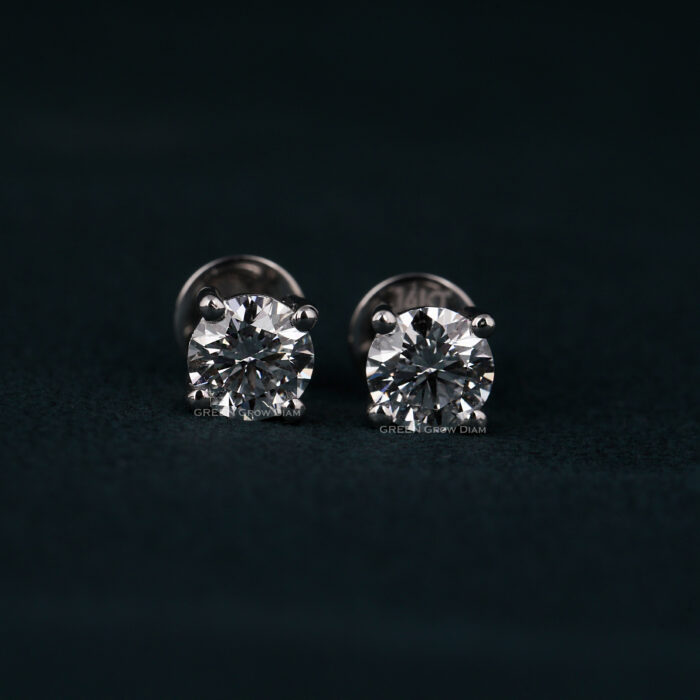 lab grown diamond earrings