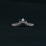 pear and round cut diamond band