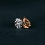 oval and pear cut lab diamond ring