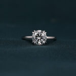 round cut solitaire engagement ring